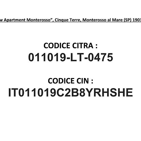 Seaview Apartment Monterosso, Cinque Terre Monterosso al Mare Exterior photo
